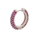 Ladies' Hoop Earrings with Zirconia 5