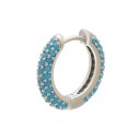 Ladies' Hoop Earrings with Zirconia 6