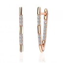 Ladies' Hoop Earrings with Zirconia G1508 4