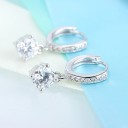 Ladies' Hoop Earrings with Zirconia G282 5