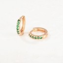 Ladies' Hoop Earrings with Zirconia G296 9