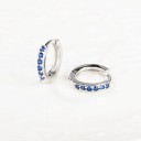 Ladies' Hoop Earrings with Zirconia G296 2