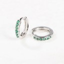 Ladies' Hoop Earrings with Zirconia G296 3