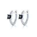 Ladies' Hoop Earrings with Zirconia G312 11