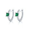 Ladies' Hoop Earrings with Zirconia G312 12