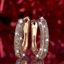 Ladies' Hoop Earrings with Zirconia G377 5