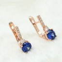 Ladies' Hoop Earrings with Zirconia G548 9