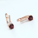 Ladies' Hoop Earrings with Zirconia G548 5