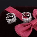 Ladies' Hoop Earrings with Zirconia G595 6