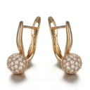 Ladies' Hoop Earrings with Zirconia G616 3