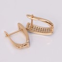 Ladies' Hoop Earrings with Zirconia G794 5