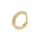 Ladies' Hoop Earrings with Zircons A3164 1