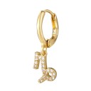 Ladies' Hoop Earrings with Zodiac Sign 18