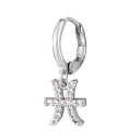 Ladies' Hoop Earrings with Zodiac Sign 11