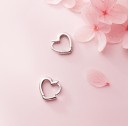 Ladies' Hoop Heart Earrings 4