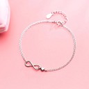 Ladies' Infinity Bracelet with Heart 4