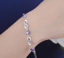 Ladies' Infinity Bracelet with Stones 5