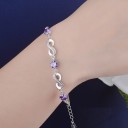 Ladies' Infinity Bracelet with Stones 4