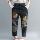 Ladies' Jeans with Cute Print 4
