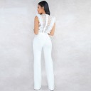 Ladies' Jumpsuit with Lace and Ruffles 4