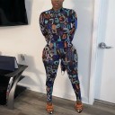 Ladies' Jumpsuit with Letters 4