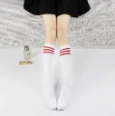 Ladies' Knee-High Socks with Stripes 3
