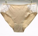 Ladies' Knickers with Flower - 4 Pack 4