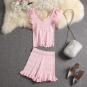 Ladies' Knitted Top and Shorts B1200 1