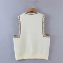 Ladies' Knitted Waistcoat P1442 4