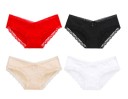 Ladies' Lace and Bow Knickers - 4 Pack 4