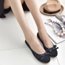 Ladies' Lace Ballerinas with Bow J1115 7