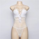 Ladies' Lace Bodysuit with Lacing B763 5