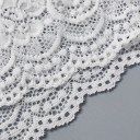 Ladies' Lace Bra with Triangle Cups Removable Padding Wide Perforated Trim Cotton and Nylon Underbust Measurement 62 to 77 cm 12