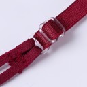 Ladies' Lace Bra with Triangle Cups Thin Adjustable Straps Wide Bottom Band Hook Fastening Nylon and Polyester 12