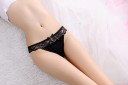 Ladies' Lace Brazilian Knickers with Bow A698 3