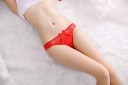 Ladies' Lace Brazilian Knickers with Bow A698 4