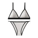 Ladies' Lace Set Bra and Briefs with Delicate Pattern Elastane Polyamide for Everyday Wear Lingerie 5