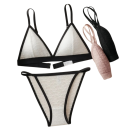 Ladies' Lace Set Bra and Briefs with Delicate Pattern Elastane Polyamide for Everyday Wear Lingerie 7