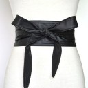 Ladies' Leather Belt with Bow 2