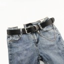 Ladies' Leather Belt with Chain 3