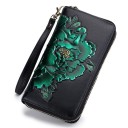 Ladies' Leather Wallet with Flower M201 3