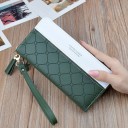 Ladies' Leather Wallet with Strap M214 6