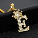 Ladies' Letter Necklace with Crown 5