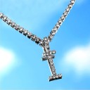 Ladies' Letter Necklace with Zirconia 9