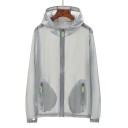 Ladies' Lightweight Zip-Up Hooded Jacket Thin Material Made from Polyester and Nylon Two Zip Pockets Elasticated Cuffs Loose Sports Fit 5