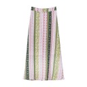 Ladies' Long A-Line Skirt with Pattern Smooth Waist With Lining Freely Draping Cut Finely Textured Polyester Fabric 6