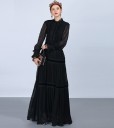 Ladies' Long Black Dress 4