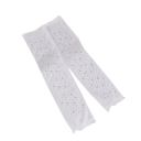 Ladies' Long Fingerless Gloves with Glitter Breathable Polyester Black Gloves for Social and Evening Occasions 3