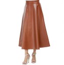 Ladies' Long Leather Skirt 3