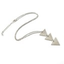 Ladies' Long Necklace with Triangles 1